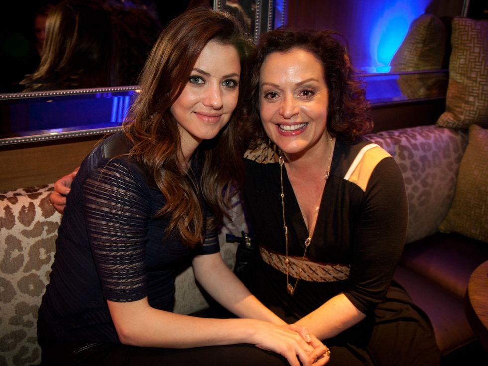 Julie Gonzalo and Marlene Forte, JW Ewing bourbon launch party