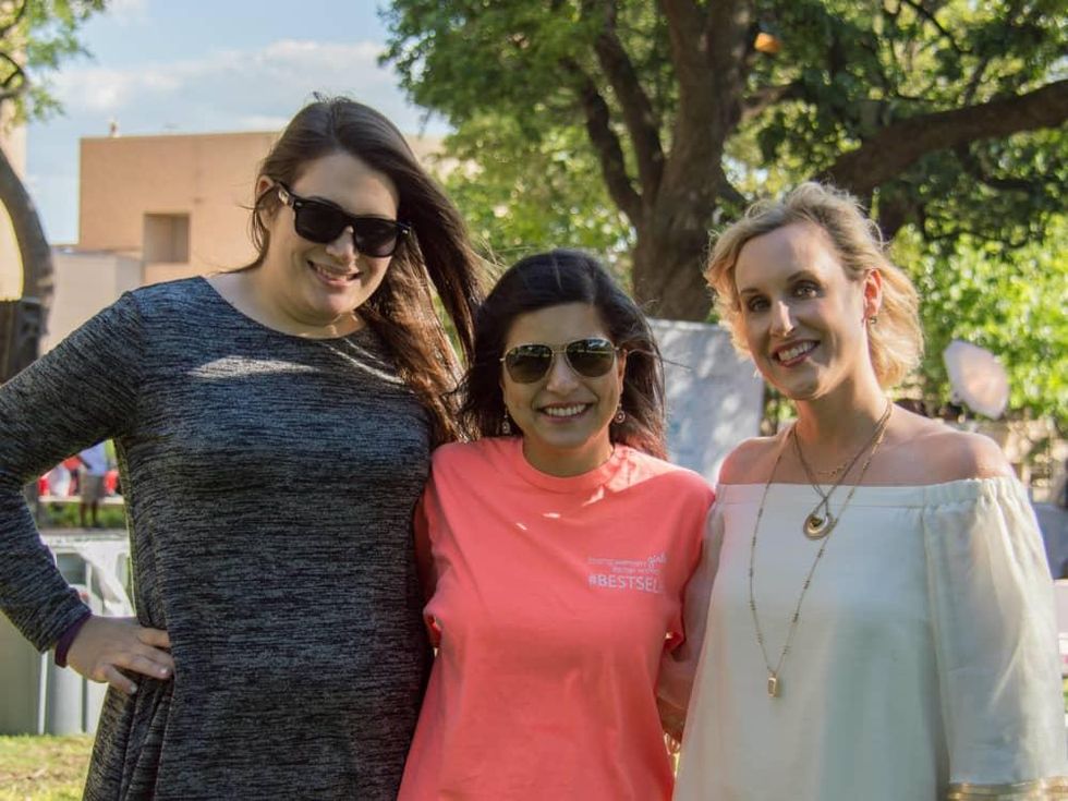 Julie Kursh, JLD 95th Anniversary Committee Member Shivangi Pokharel Perkins and Kate McCoy