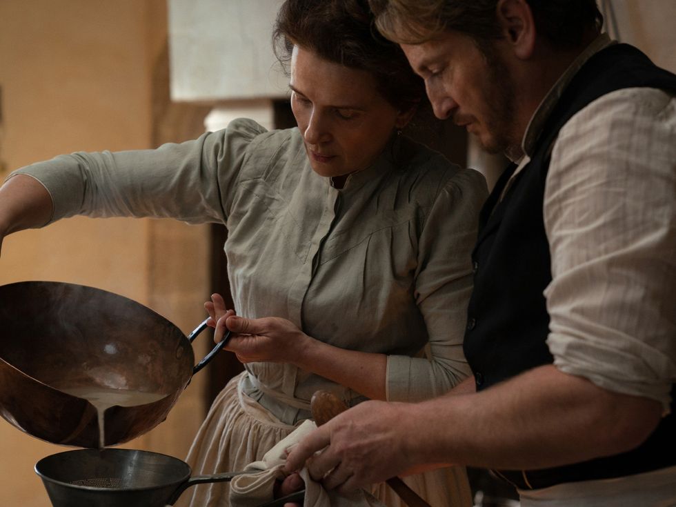 Juliette Binoche and Benoit Magimel in The Taste of Things