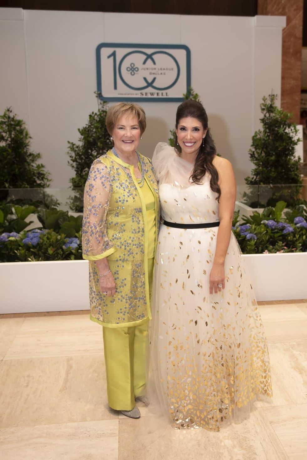 Junior League of Dallas Centennial Co-chairs Margo Goodwin and Andrea Cheek