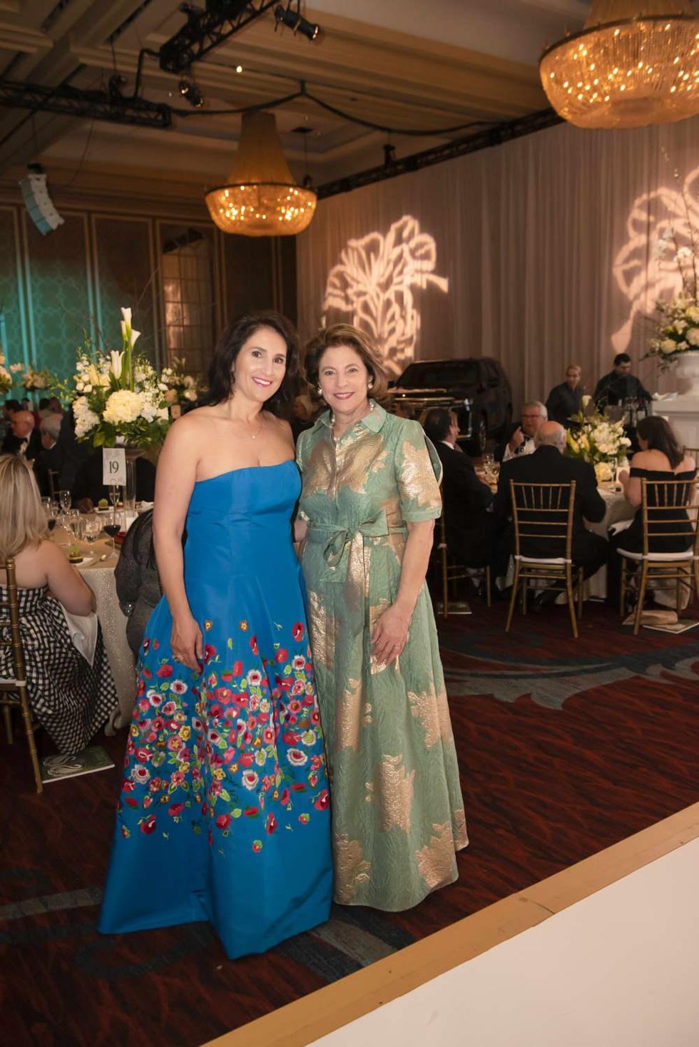 Junior League of Dallas Centennial Milestones Luncheon Co-chairs Isabell Novakov Higginbotham and Lydia Novakov