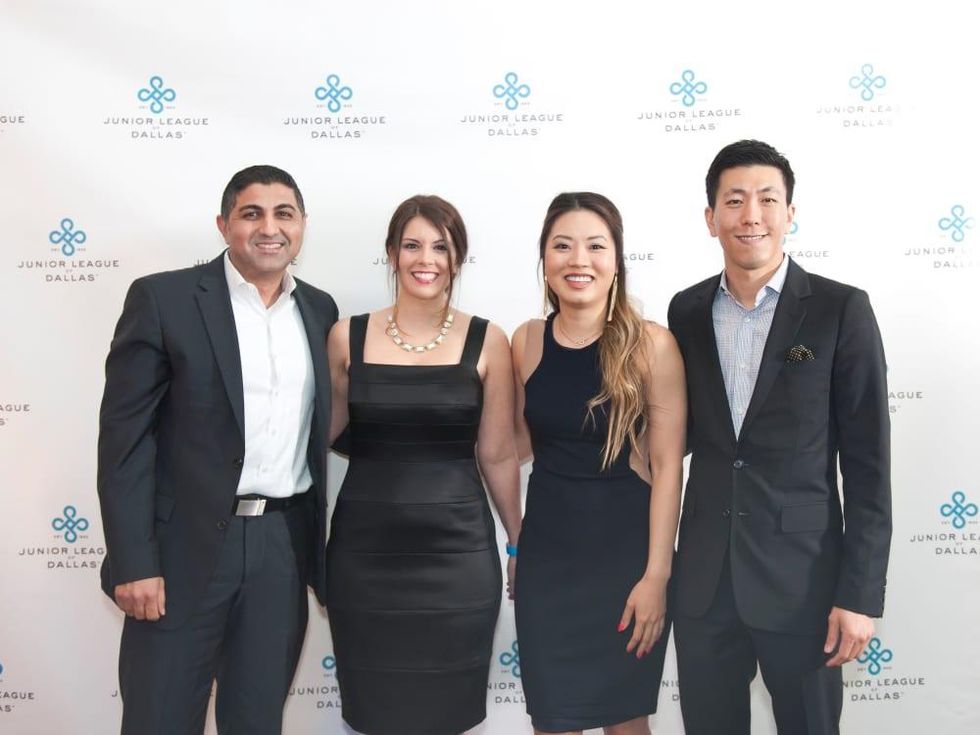Junior League Viva Big D party 2018, Kevan Chughati, Melanie O\u2019Neil, Melissa Luong and Joseph Kim