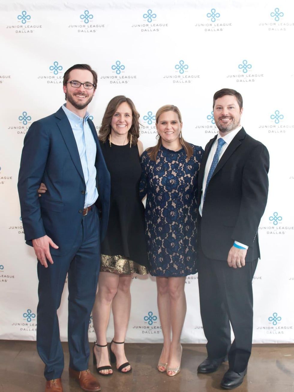 Junior League Viva Big D party 2018, Michael Bailey, Brooke Bailey, Jennifer Wells and Jeff Wells