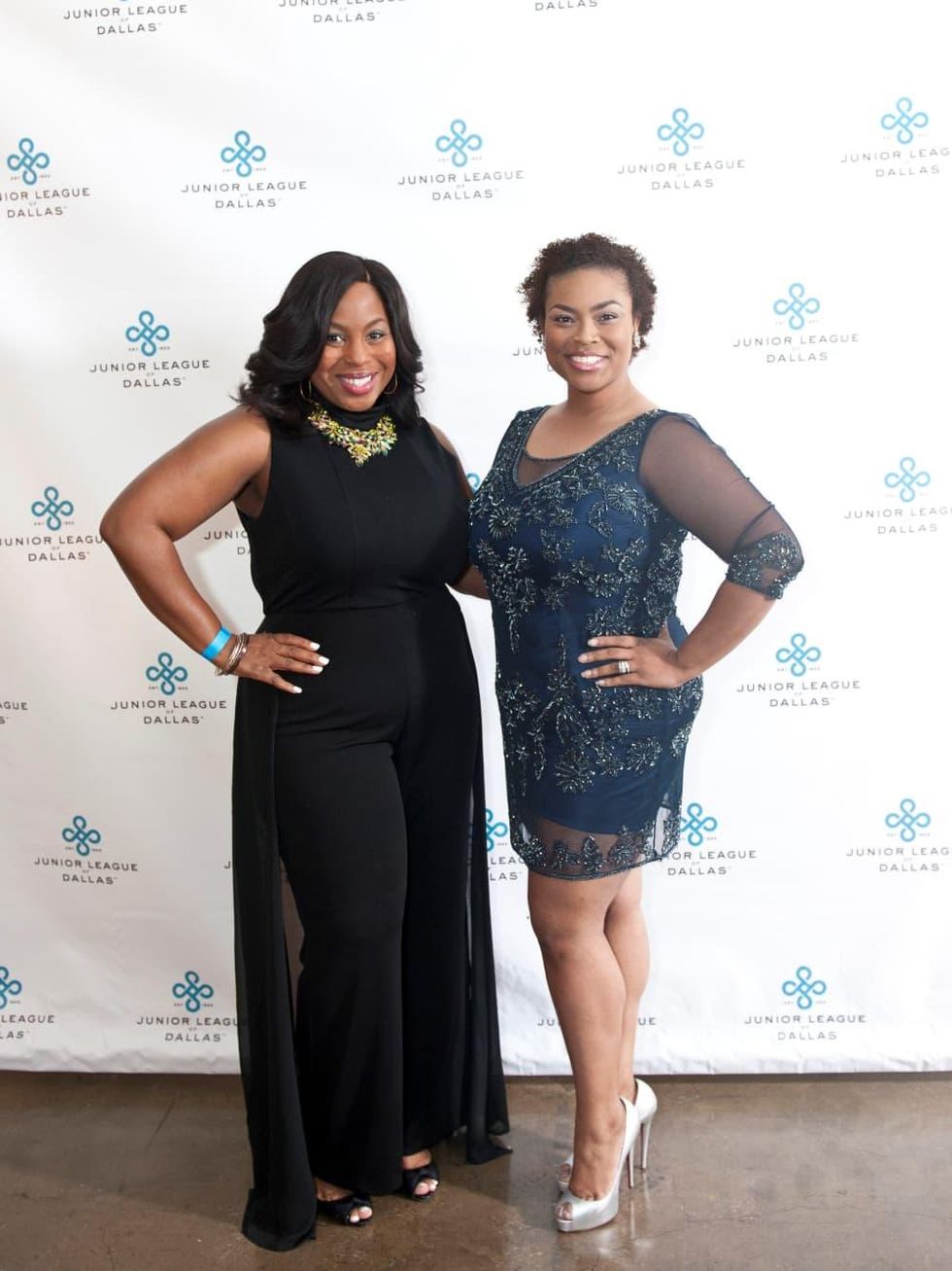 Junior League Viva Big D party 2018, Renita Garrett and Melina Mayfield