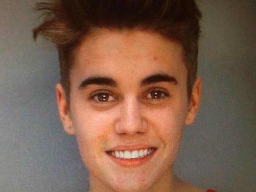 Justin Bieber mug shot