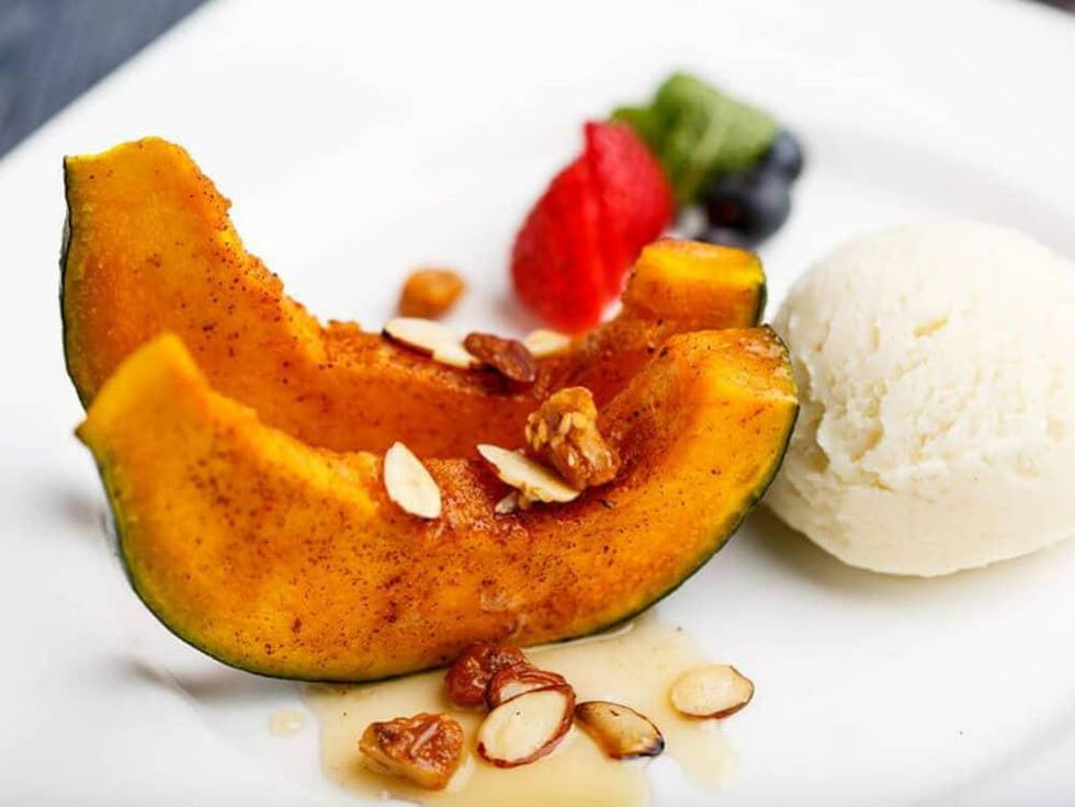 Kabuki kabocha squash dessert