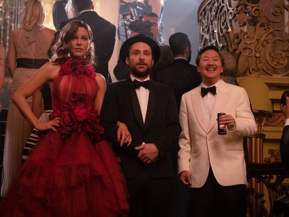 Kate Beckinsale, Charlie Day, and Ken Jeong in Fool's Paradise