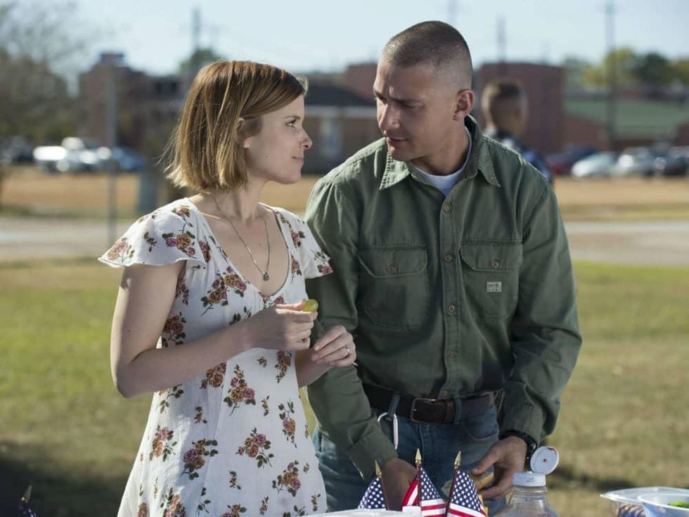 Kate Mara and Shia LaBeouf in Man Down