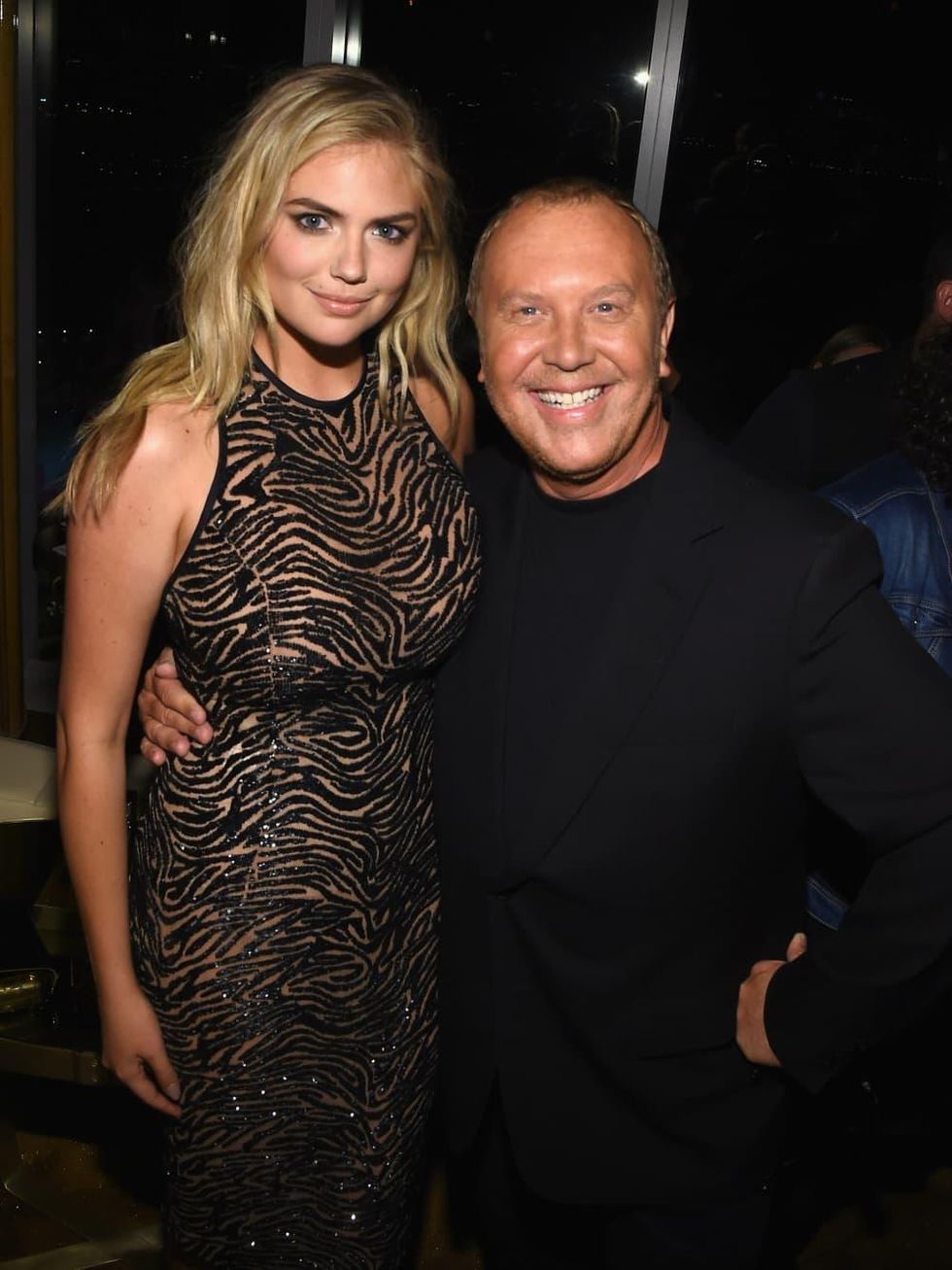 Kate Upton and Michael Kors at Kors Gold fragrance launch