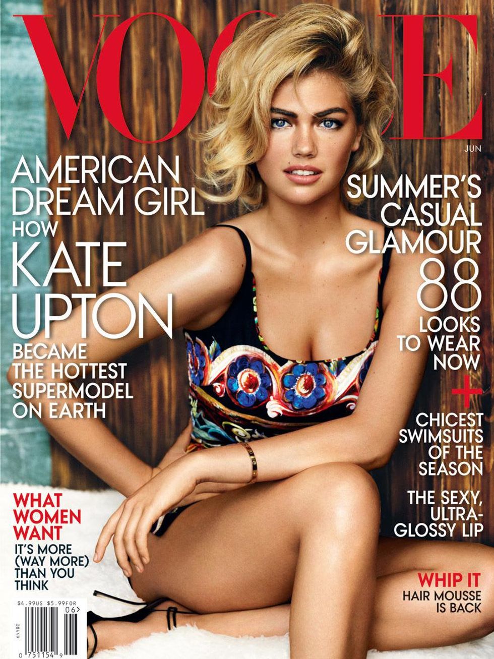 Kate Upton on the cover of Vogue