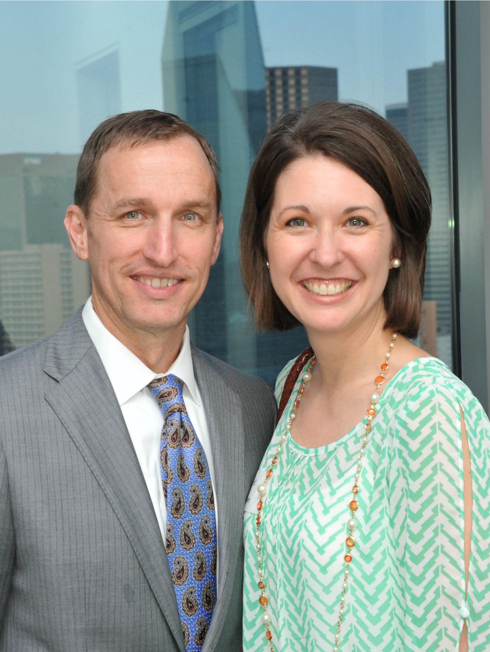 Kate Watson and husband, toast to literacy kickoff