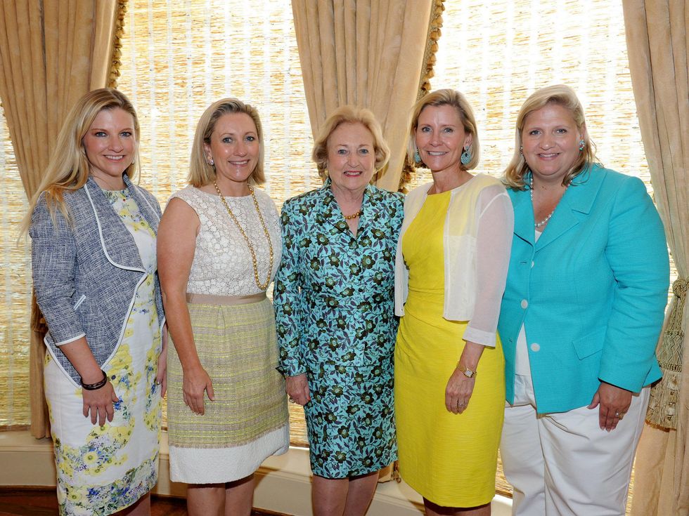 Katherine Reeves, Carolyn Rathjen, Margot Perot, Nancy Perot, Suzanne McGee, Salvation Army Luncheon