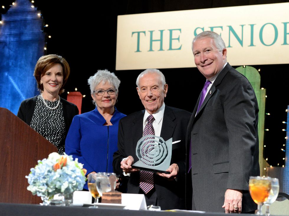 Kathy Helm, Carolyn Miller, George Schrader and Scott Wilson, the senior source