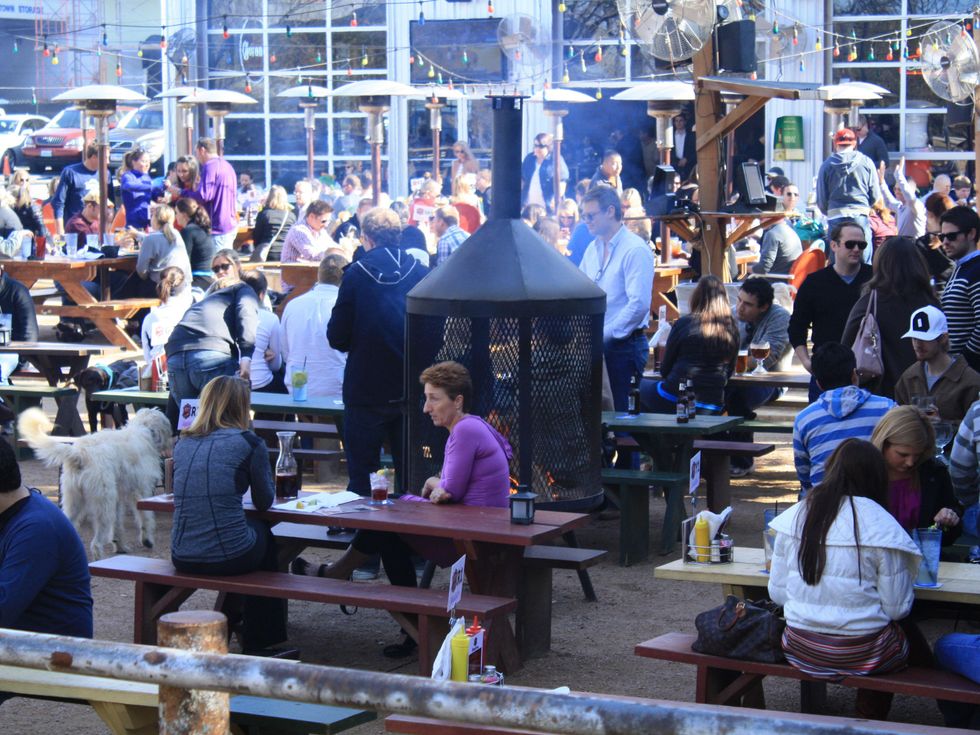 Katy Trail Ice House with fire pit