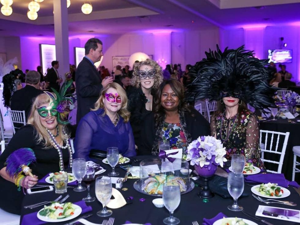 Kelly Hine, Dawn Spalding, Heather Sauber, Vivian Fulerlove, Angela Nash, Arthritis Foundation Mardi Gras Ball