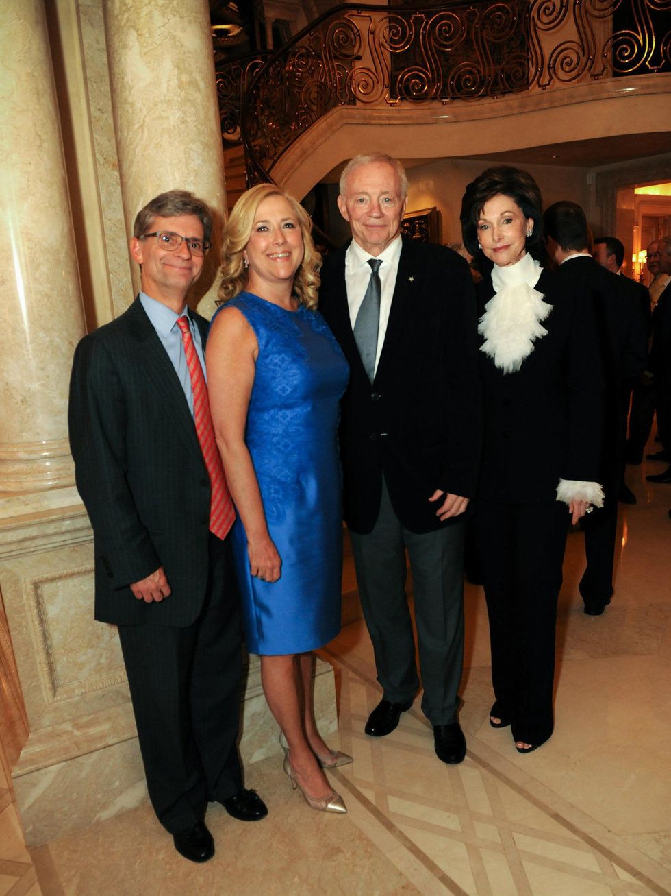 Ken Betts, Gina Betts, Art Ball 2014 chairman, Jerry Jones, Gene Jones, Art Ball Patron Party