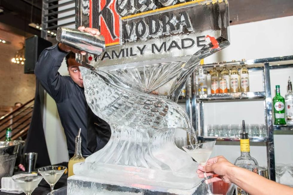 Ketel One ice luge