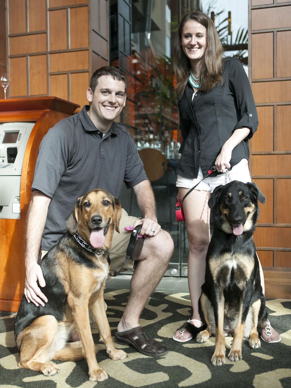 Kevin Beals, Rosie, Jessica Beals, Indy, Hotel Palomar, SPCA