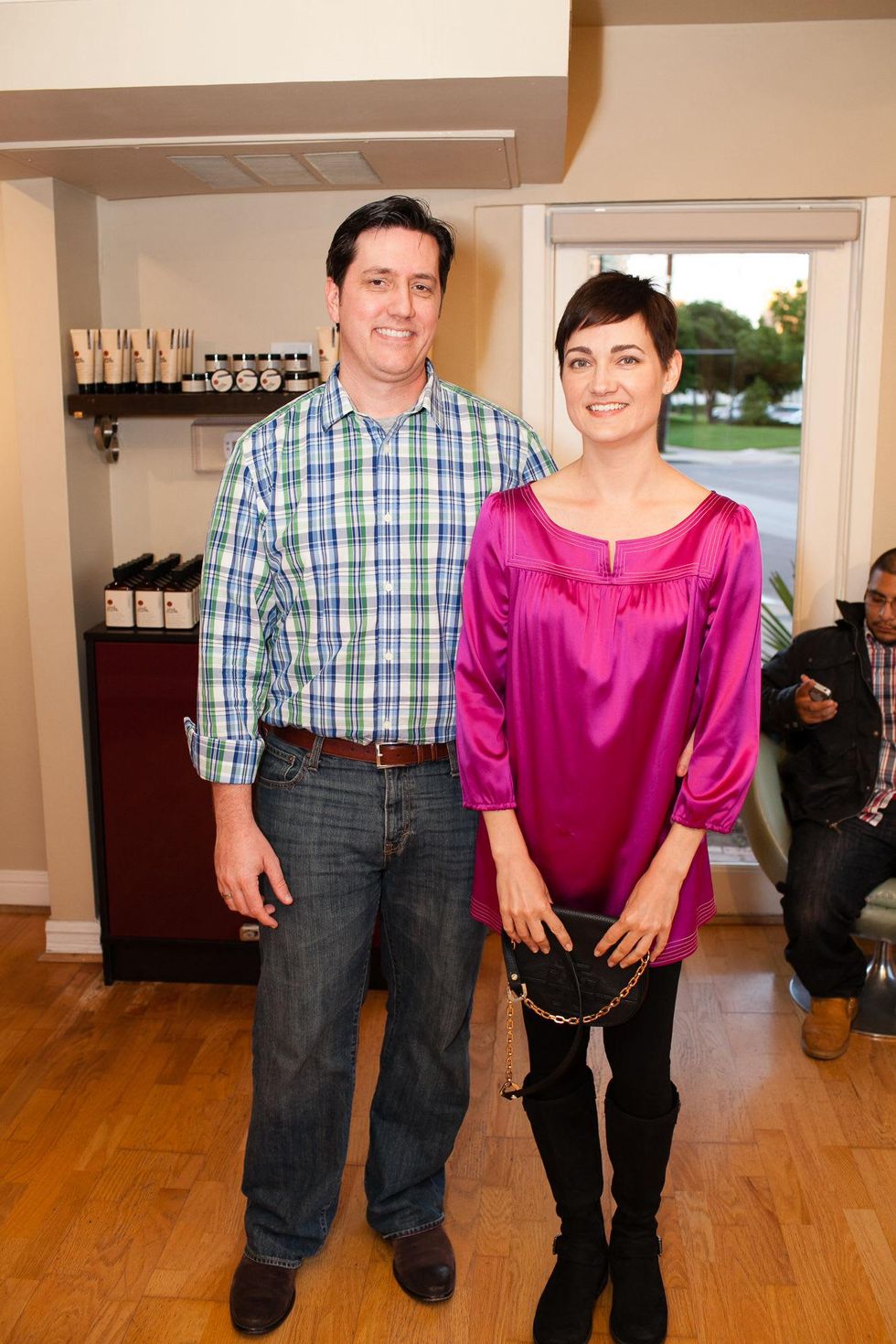 Kevin Clark, Gretchen Behnke at Dear Clark Launch Party