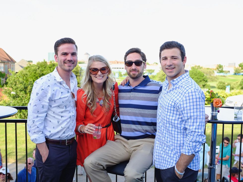 Kevin Hutzler, Morgan Baden, Michael Bowles, Jacob Hite, culturemap cool down at cadillac club byron nelson