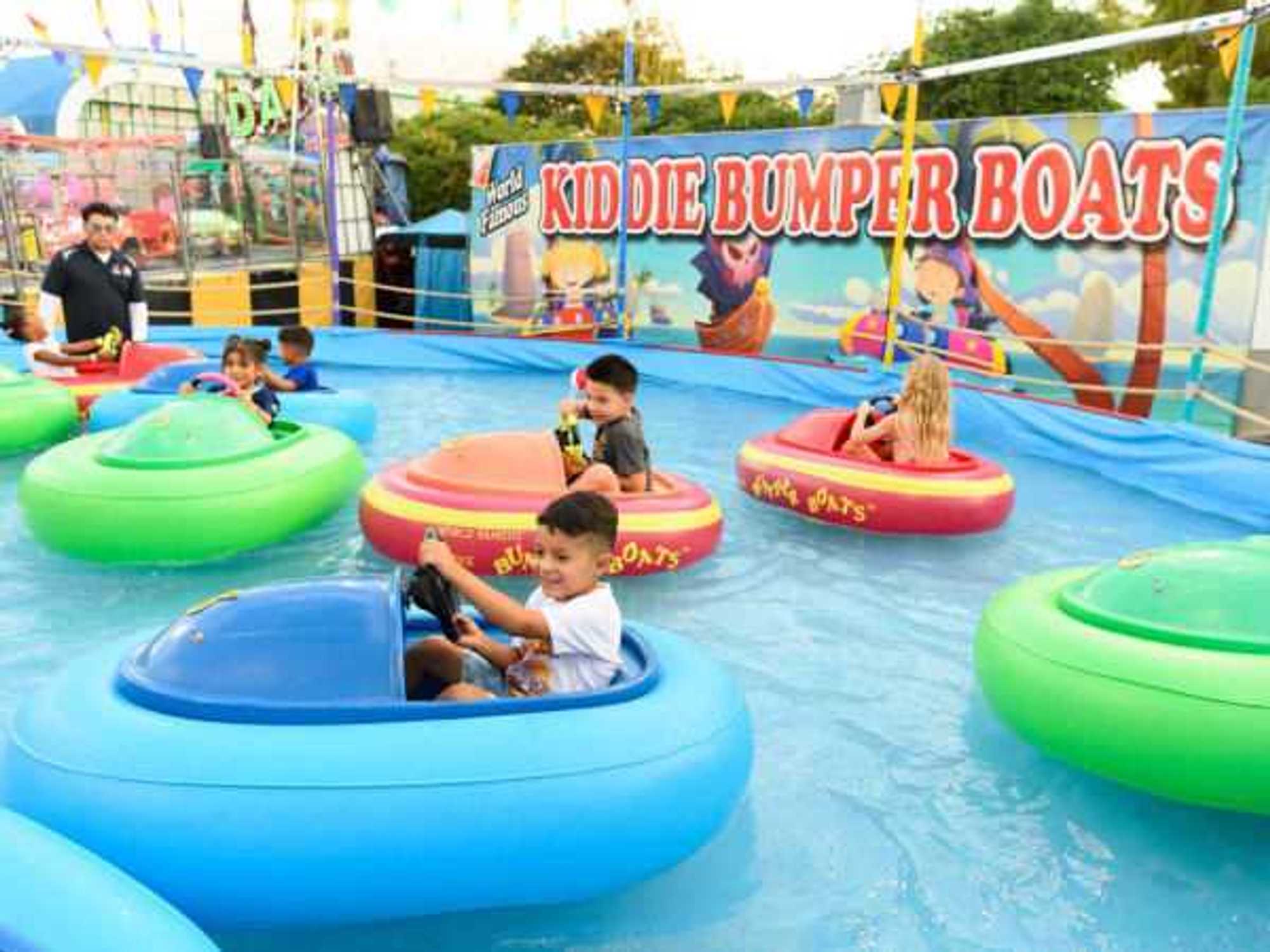 Kiddie bumper boat ride at the State Fair of Texas