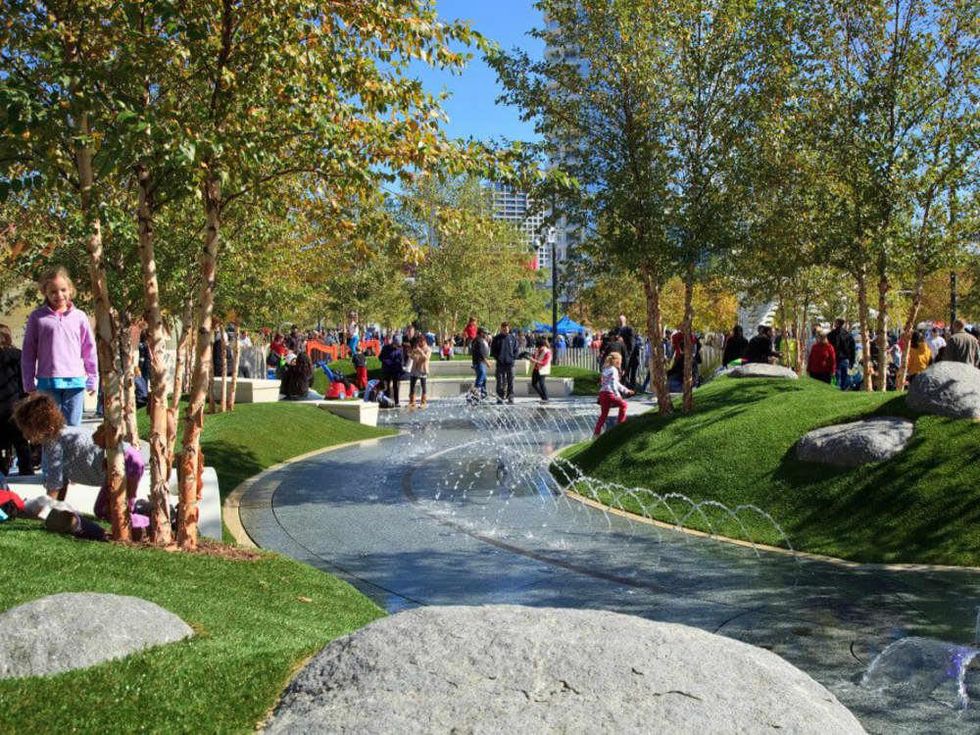 Kids playing in a Dallas park