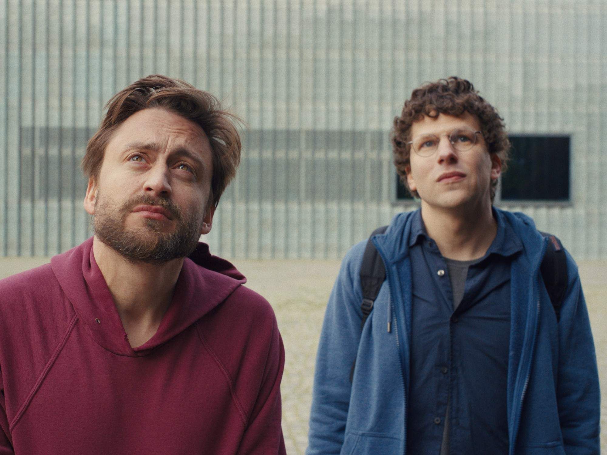 Kieran Culkin and Jesse Eisenberg in A Real Pain