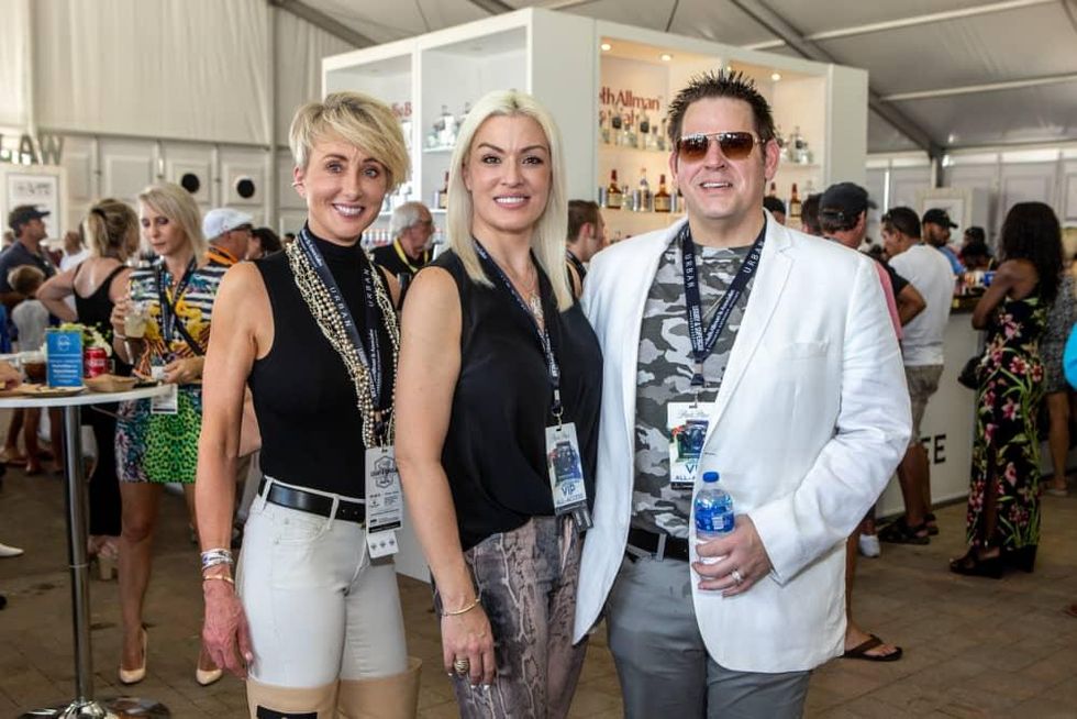 Kim Collins with Amanda & Charles Bancroft