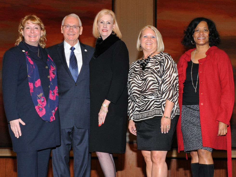 Kimberly Humphries, luncheon chair; Barry Smink, youth in philanthropy chair; Deborah Montonen, luncheon committee, scholarship chair; Cheryl Reynolds, luncheon committee, collegiate chair; Tanya Downing, luncheon committee, V.P. external affairs.