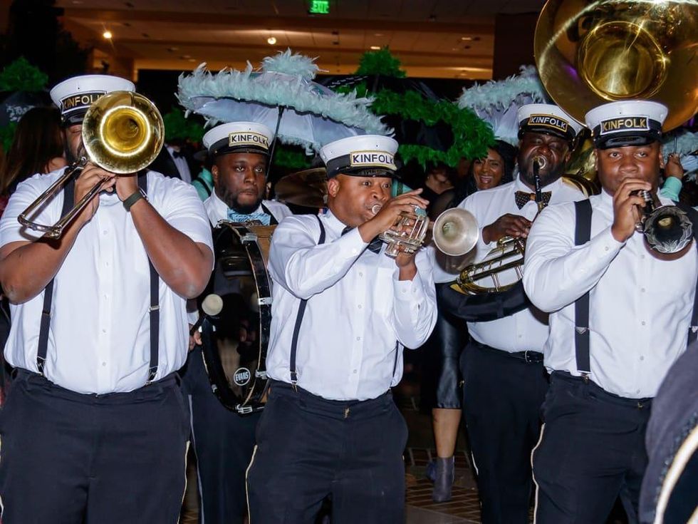 Kinfolk brass band, Crystal Charity Ball 2018