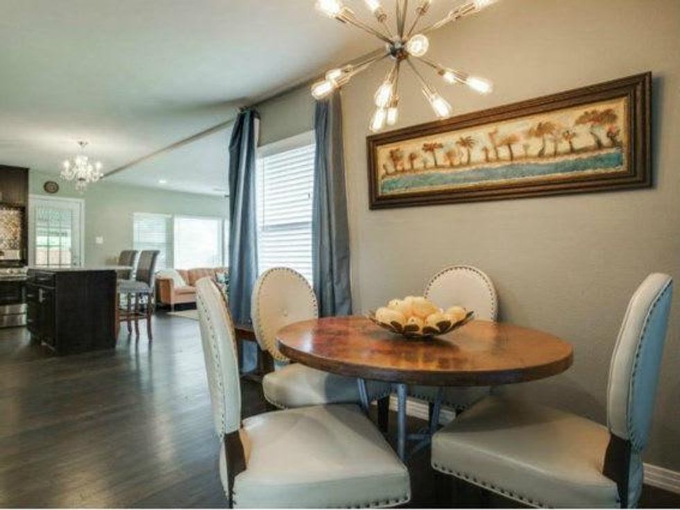 Kitchen and dining at 6464 Fisher Rd. in Dallas