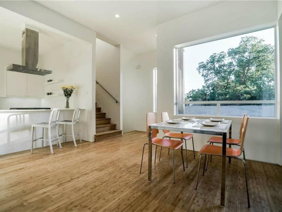 Kitchen and dining room at 4401 Roseland Ave. Unit B in Dallas