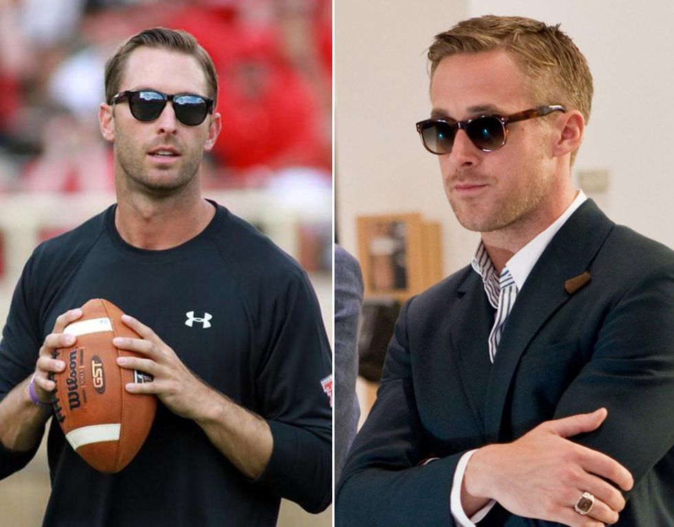 Kliff Kingsbury and Ryan Gosling together