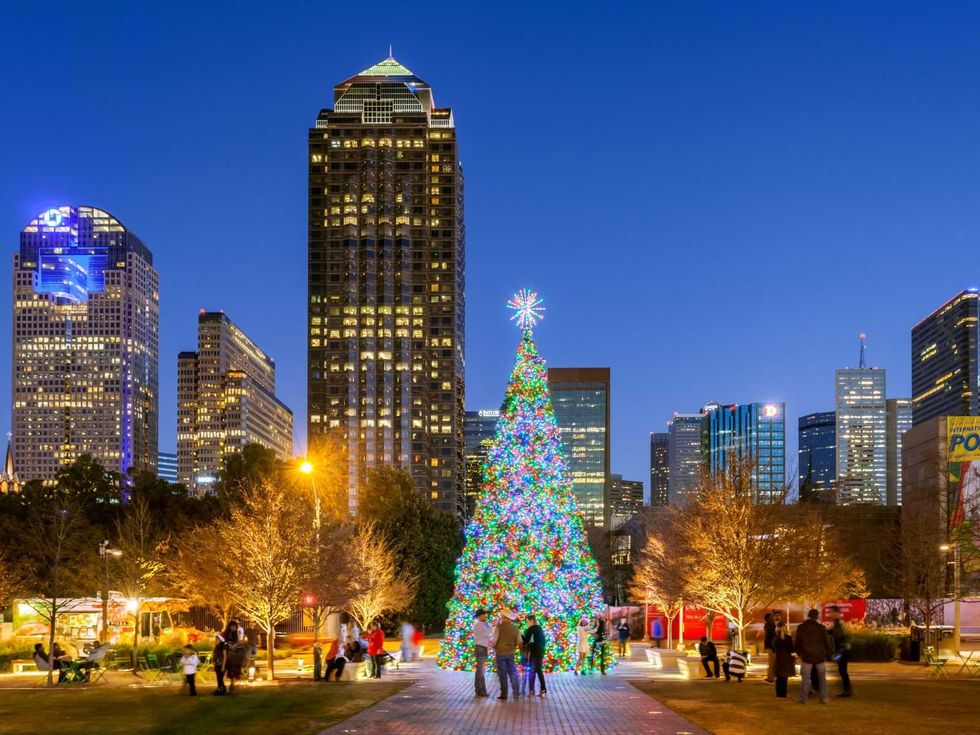 Klyde Warren Park Christmas tree