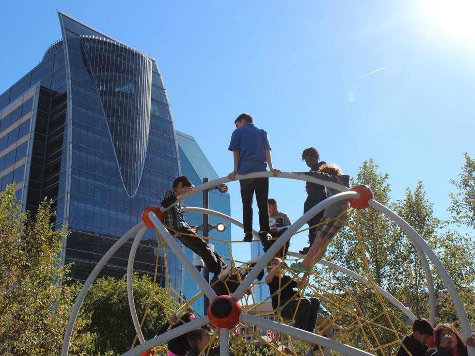Klyde Warren Park in downtown Dallas