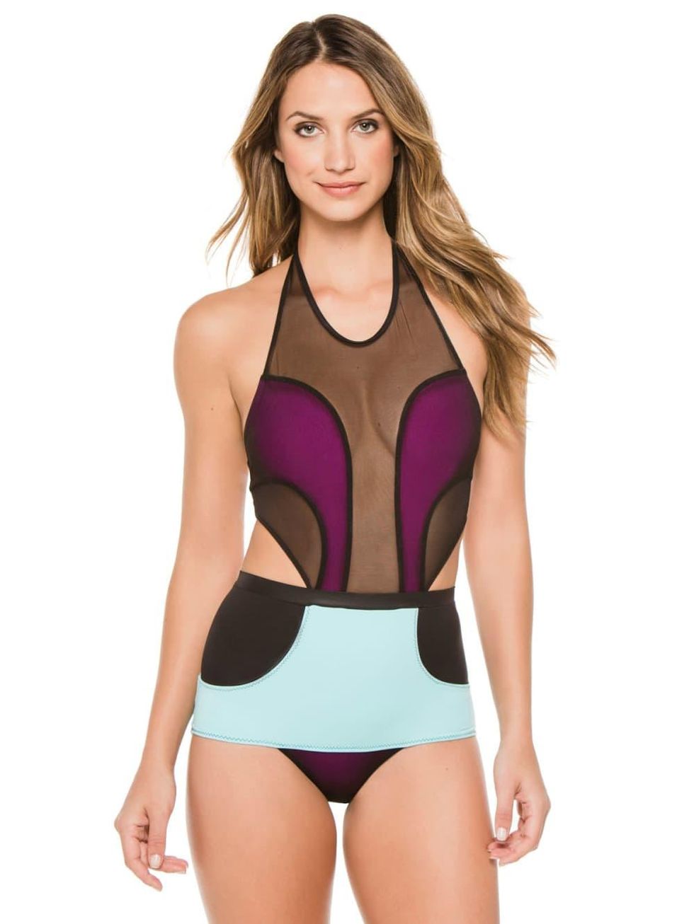 Kore cutout sheer maillot at Everything But Water