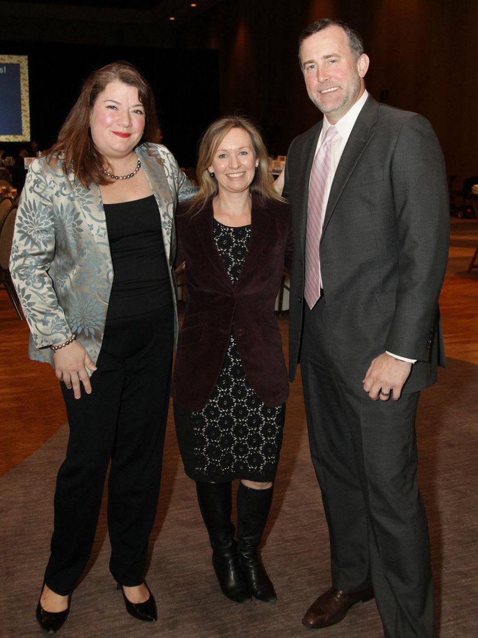 Kristine Schwope, Toni Meier, Dan Waldmann, Stewpot Luncheon