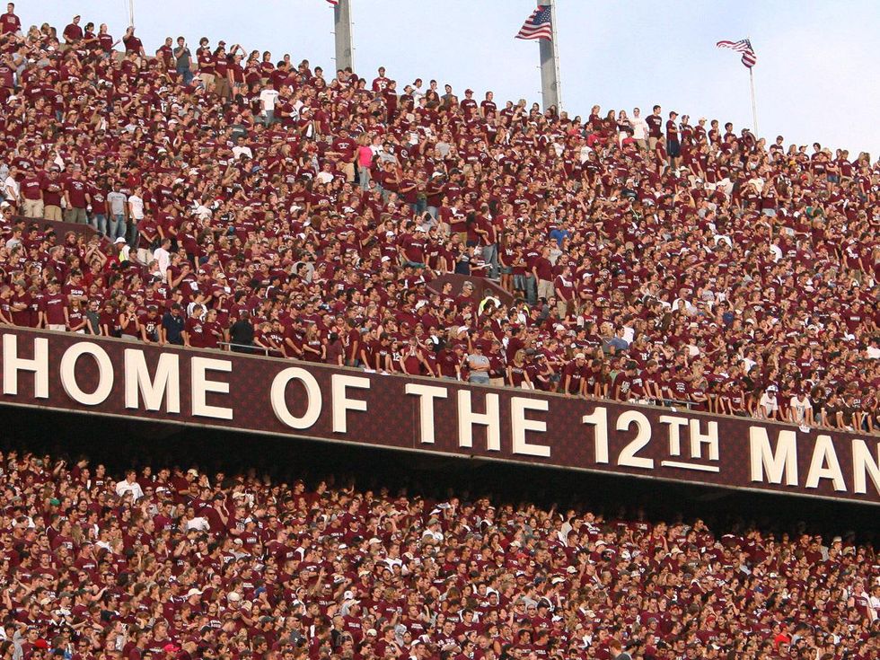 Kyle Field Texas A&M Home of the 12th Man fans in stadium