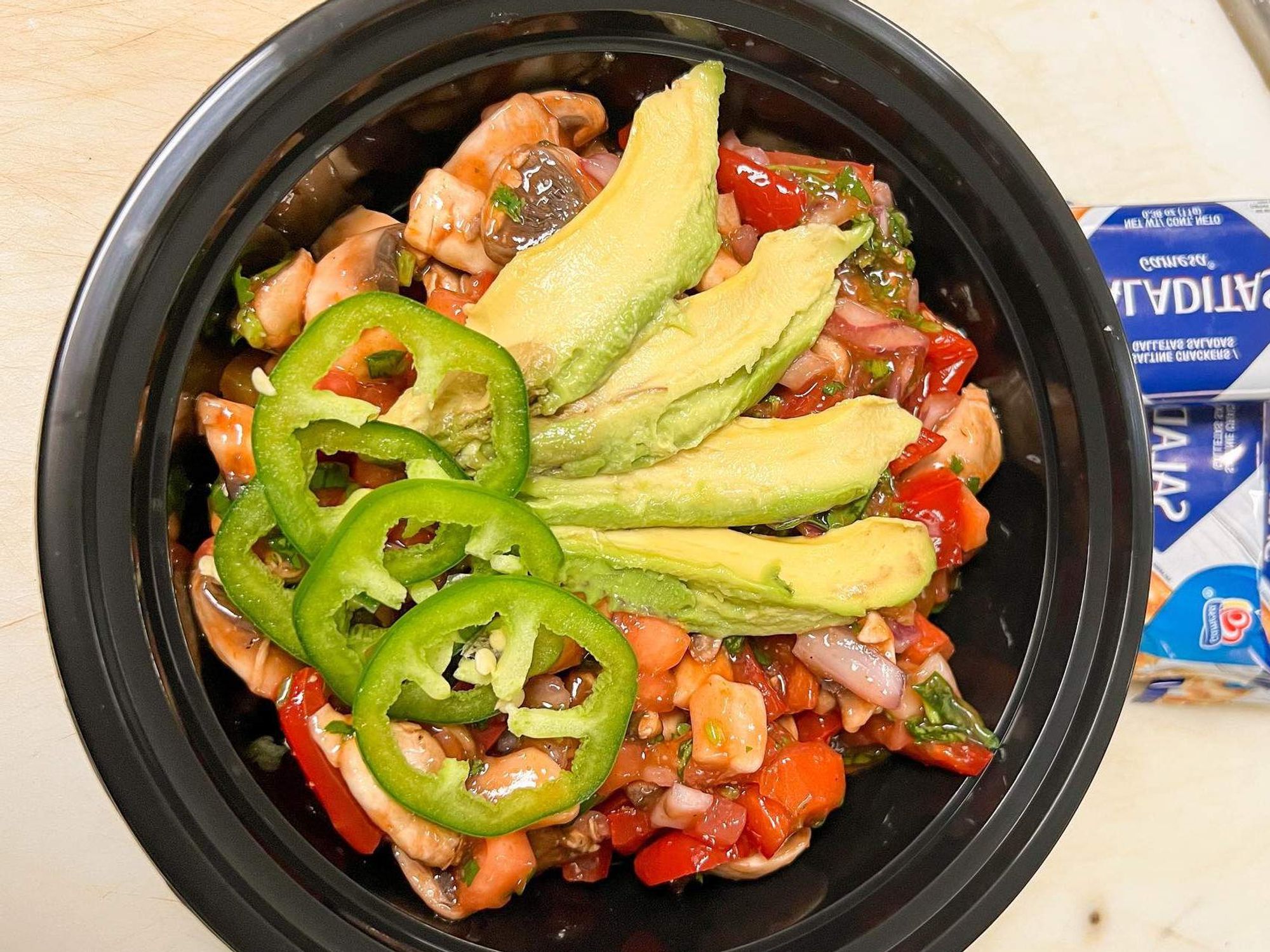 La Combi-gotes vegan ceviche