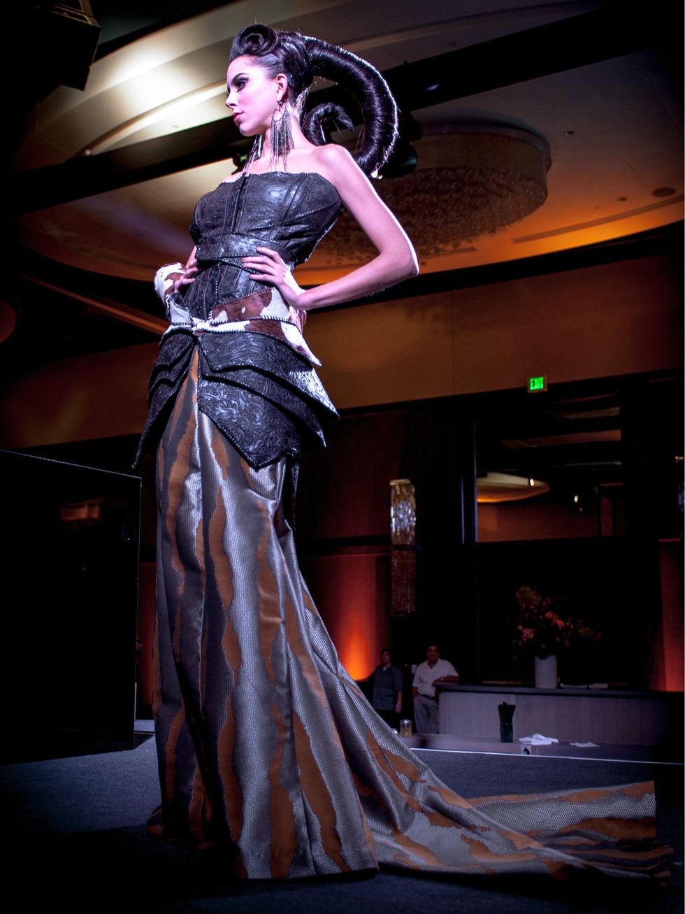 Lacey Bollinger in Mugler Bustier with Ballskirt, Renaissance Hotel Opening