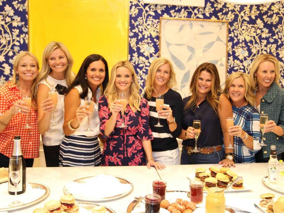 Ladies with Reese Witherspoon at Draper James store opening