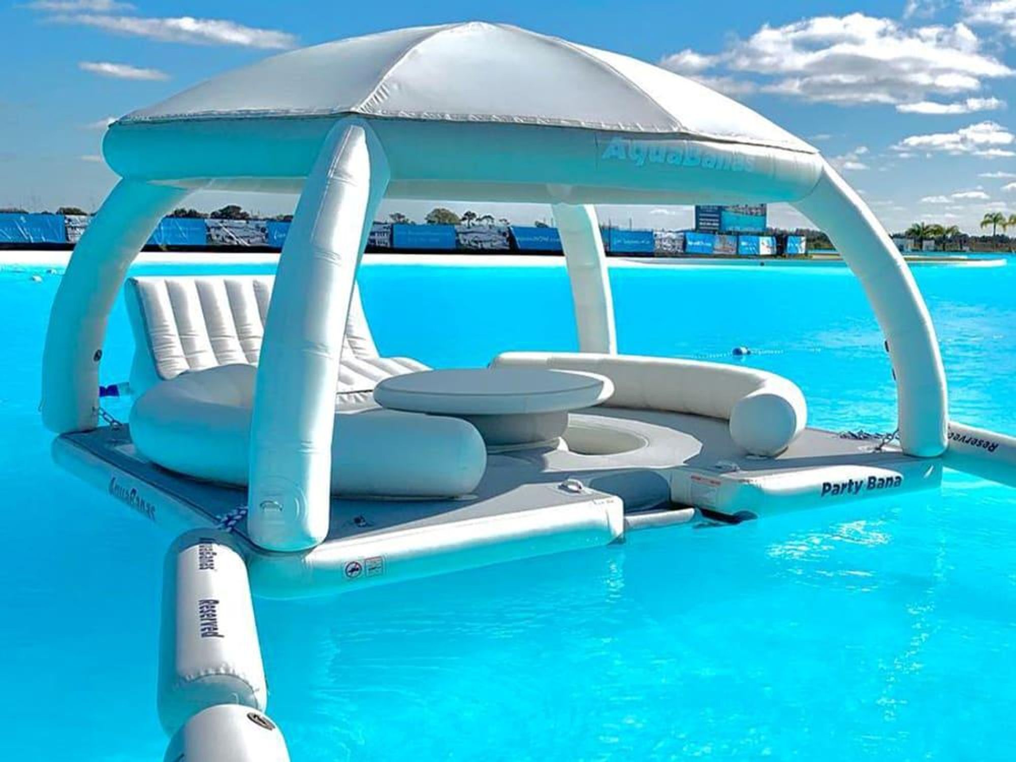 Lagoonfest Texas crystal lagoons floating cabana aquabanas