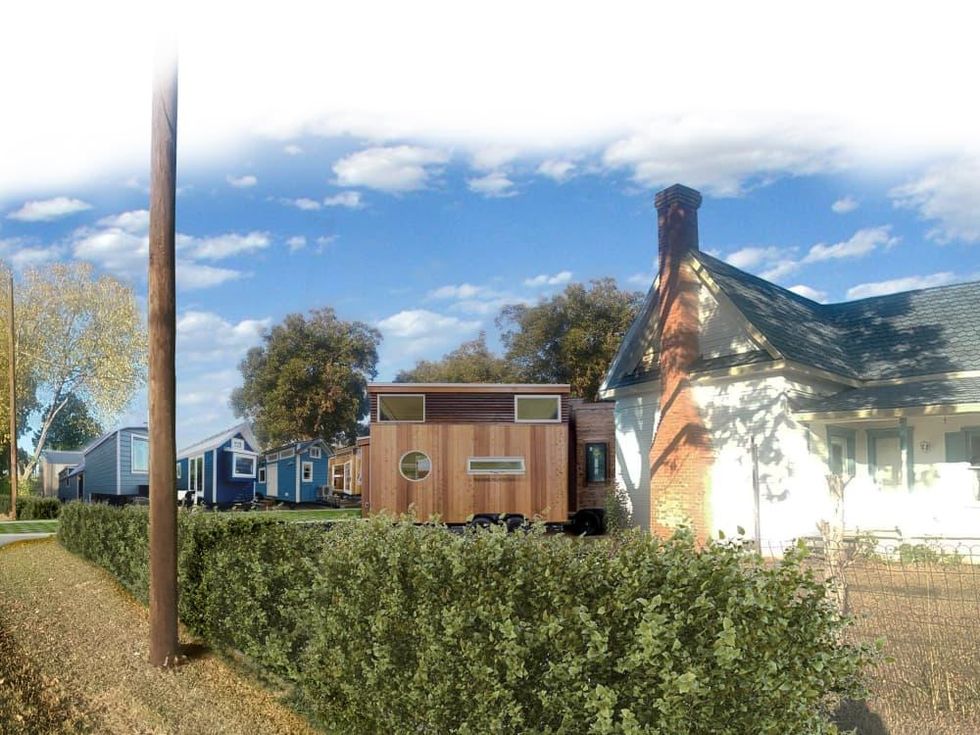 Lake Dallas tiny home village rendering