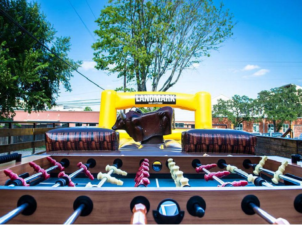 Landmark Bar in Fort Worth, mechanical bull
