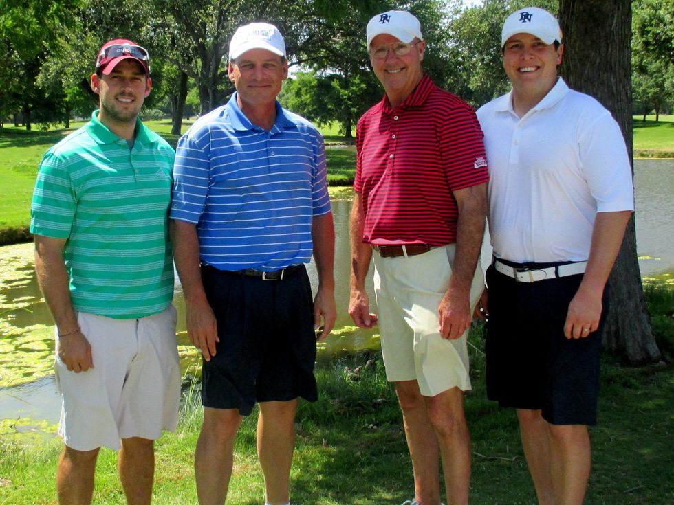 Landon Collins, Randy Slechta, Johnny Bledsoe and Taylor Bledsoe, promise house golf tournament