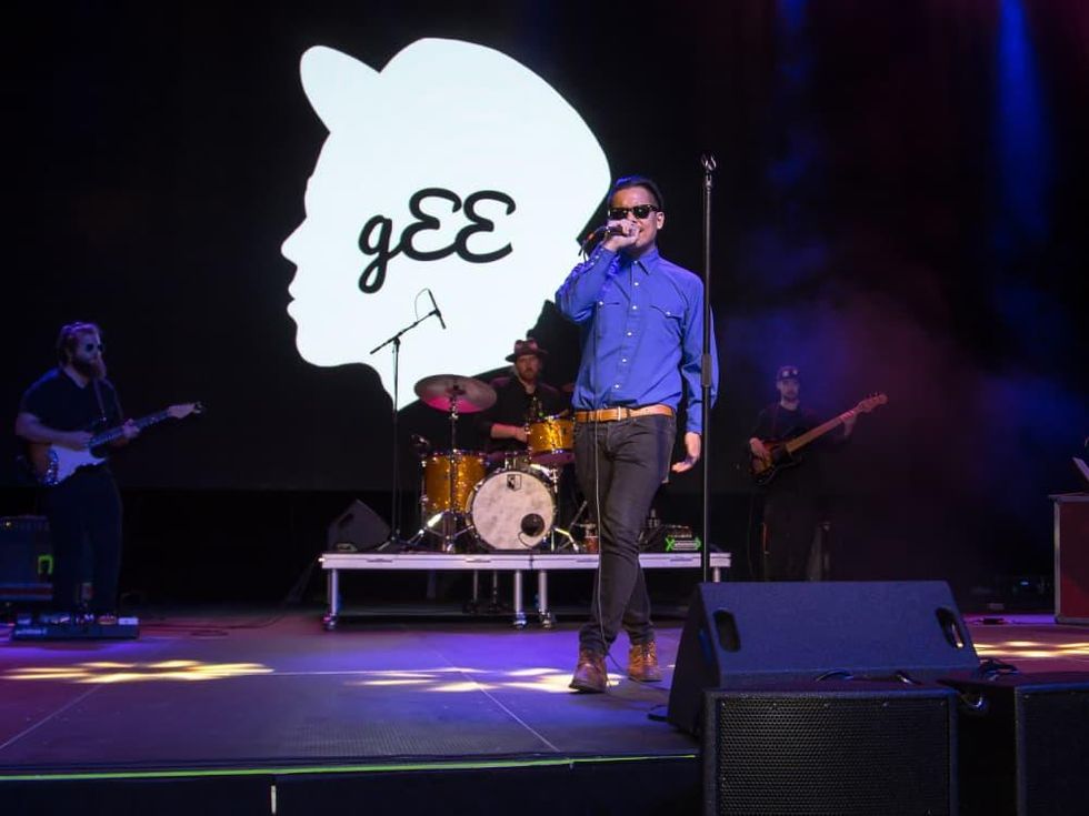 Larry g(EE) at CultureMap Dallas Music Social 2015