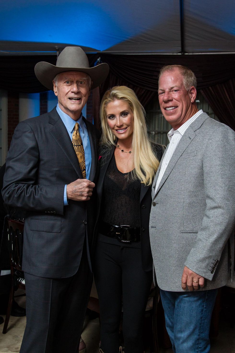 Larry Hagman, Gina Ginsburg, Scott Ginsburg