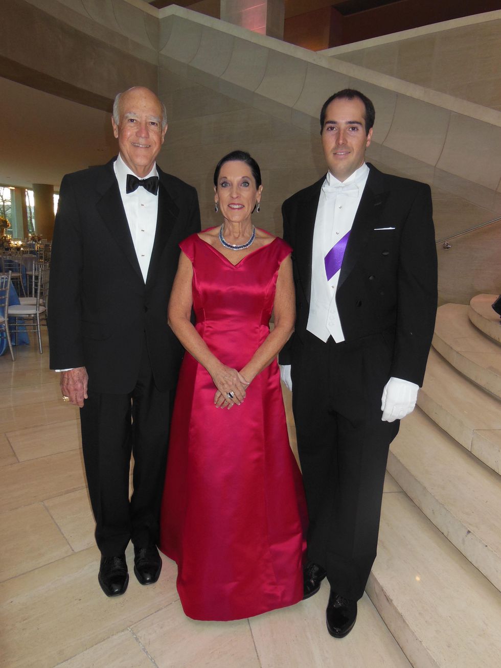 Larry Stuart, Venise Stuart and Honor Guard son Marc, DSOL Presentation Ball