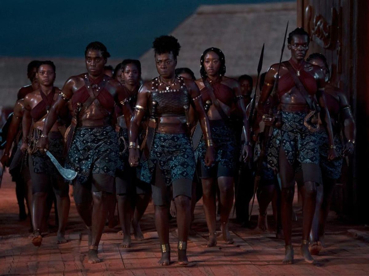 LaShana Lynch, Viola Davis, and Sheila Atim in The Woman King. - CultureMap  Dallas