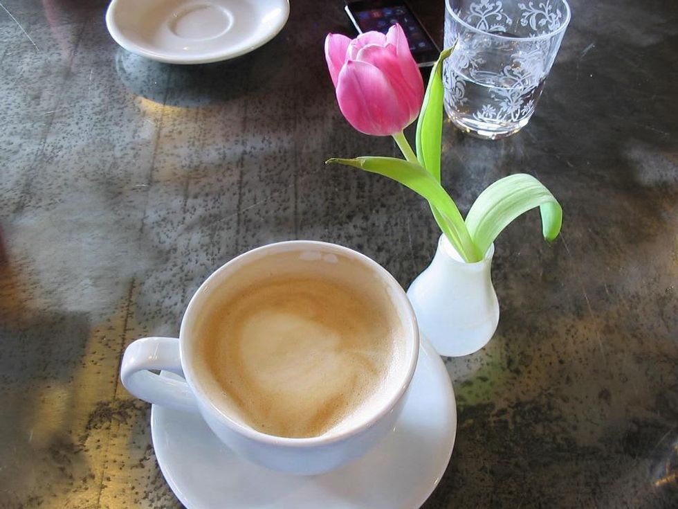 Latte at Pearl Cup in Dallas